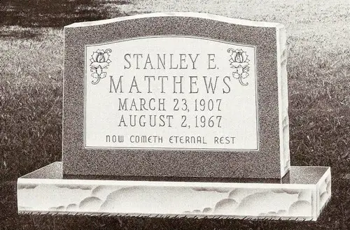 Single Granite Headstone (B1767)