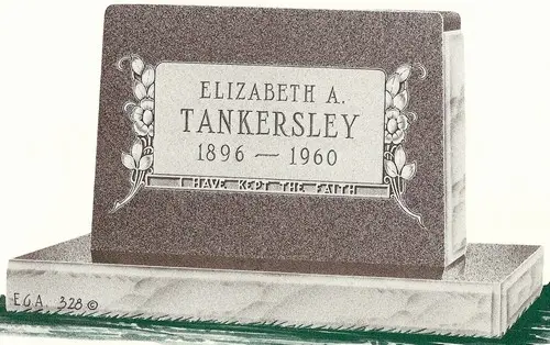 Single Granite Headstone (EGA-328)