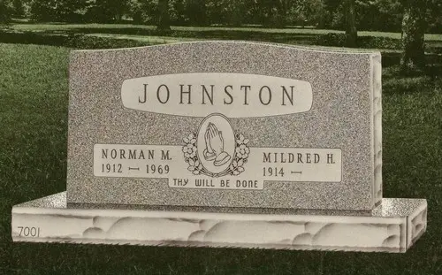 Companion Granite Headstone (EGA-7001)