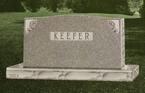 Companion Granite Headstone (EGA-7002-A)