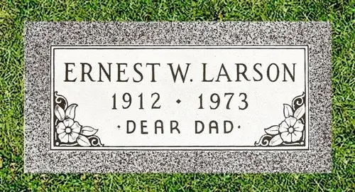 Single Granite Grave Marker (ERP7208)