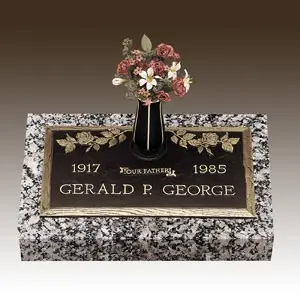 Rose Memorial Bronze Grave Marker