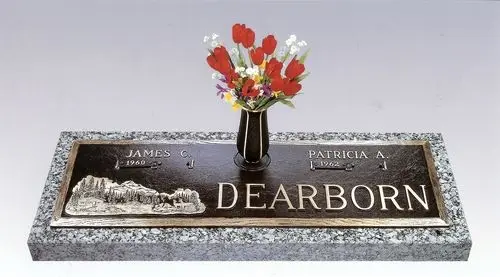 Dynasty Paradise Companion Memorial Bronze Grave Marker