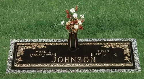 Abby Rose Companion Bronze Grave Marker