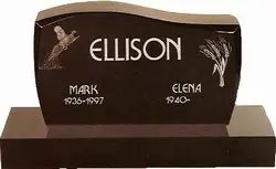 MIS-301 Granite Praying Hands Companion Headstone Monument