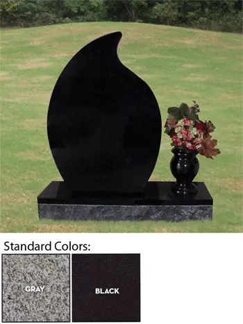 MIS-307 Teardrop Headstone Monument