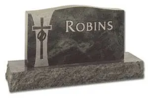 MIS-Companion Serpentine Top Headstone Monument