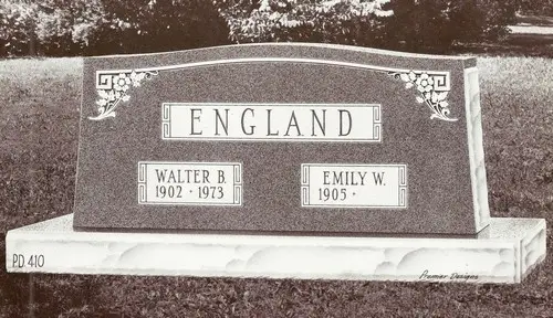 Companion Granite Headstone (PD-410)